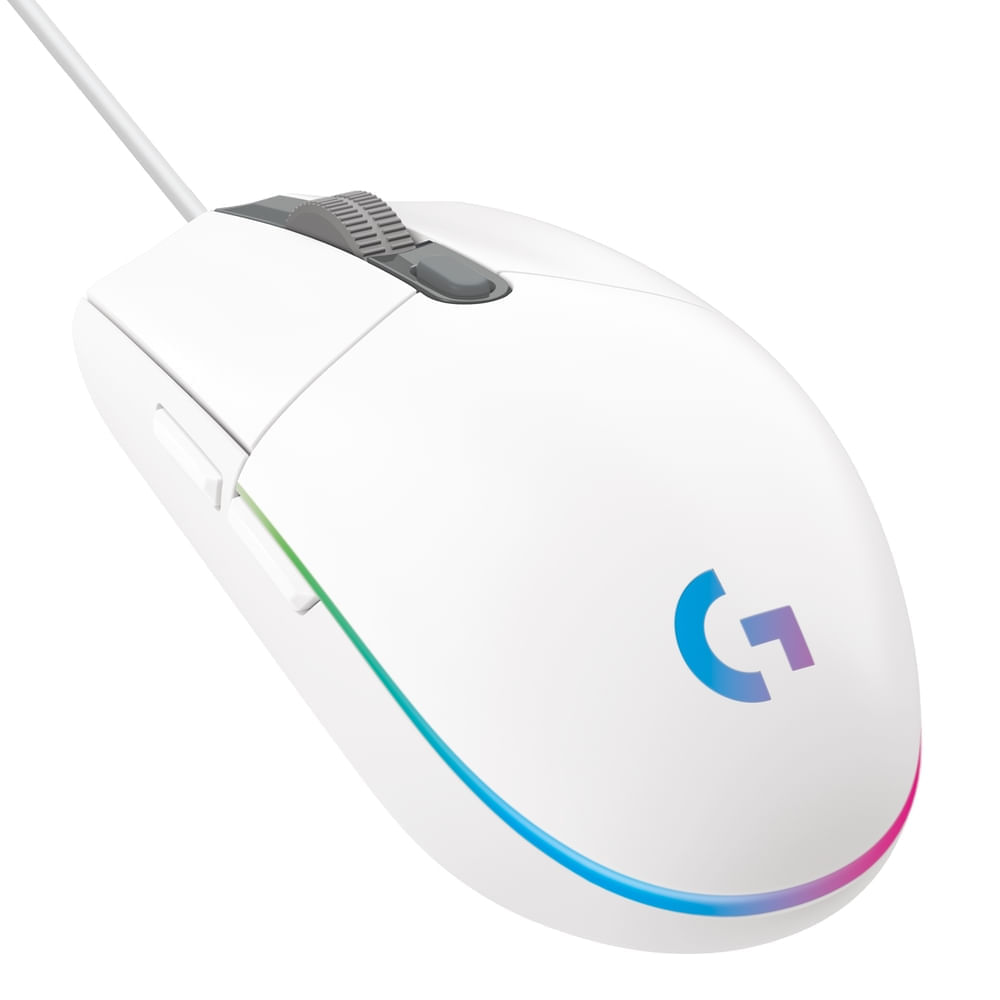 Mouse gamer Logitech G203 Lightsync Color Blanco