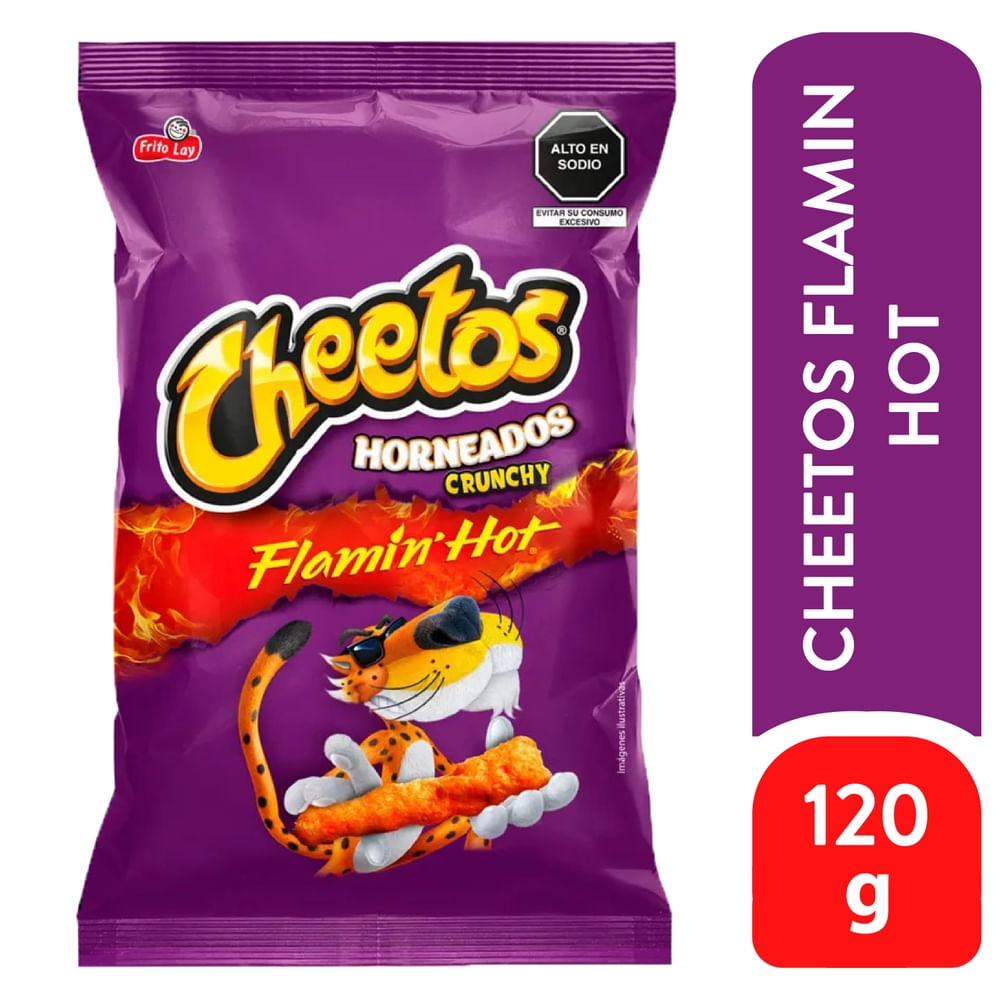 Frituras Cheetos Crunchy Flamín Hot