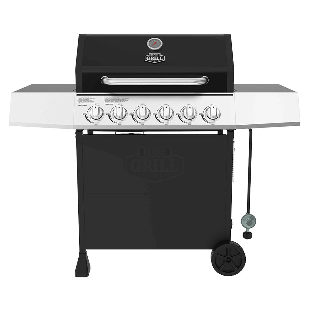 Parrilla de gas Expert Grill delux 6 quemadores de acero inoxidable