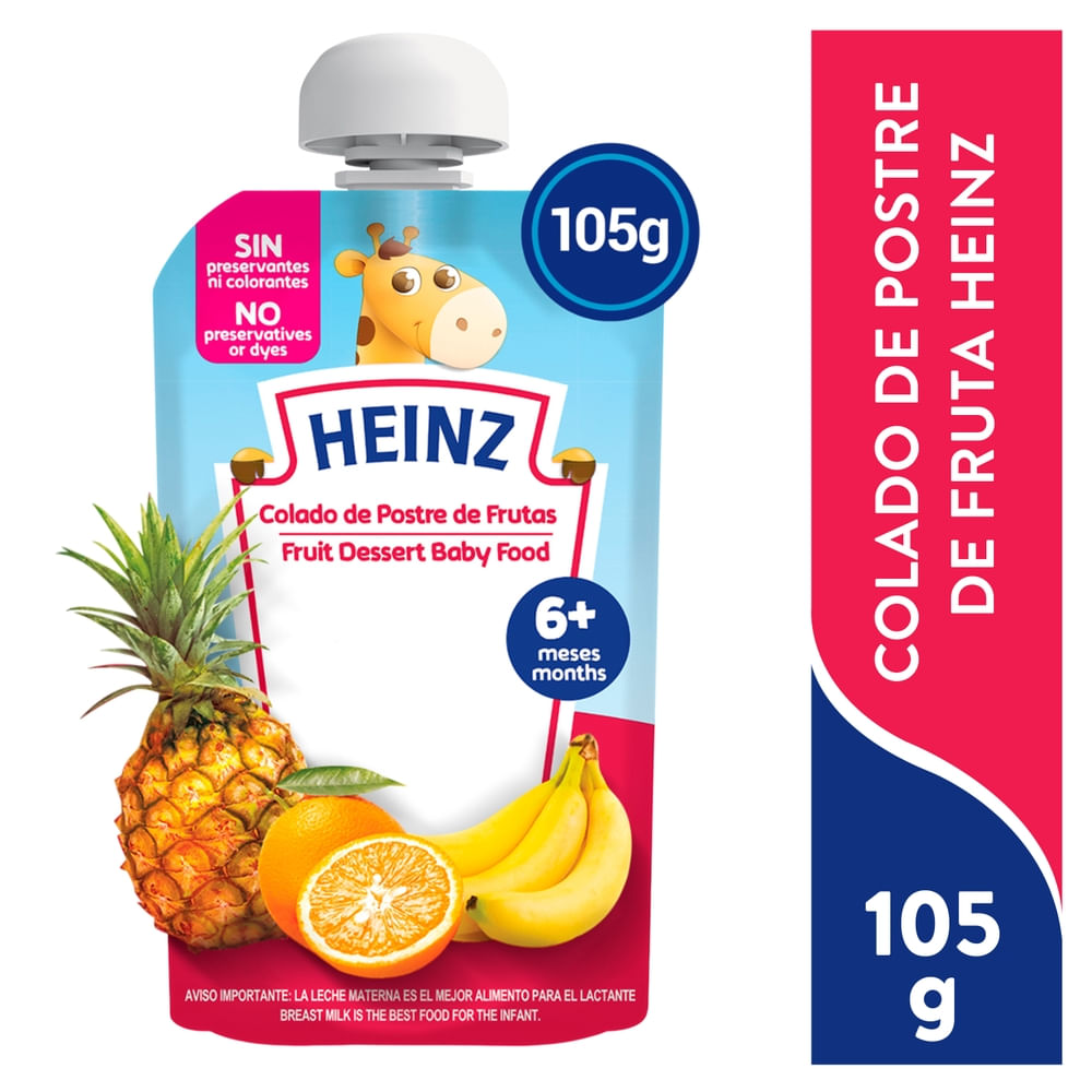 Compota Postre Frutas Heinz Pouch