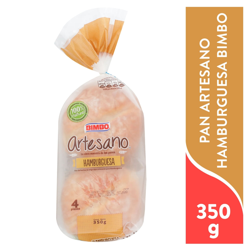 Pan Hamburguesa Artesano Bimbo