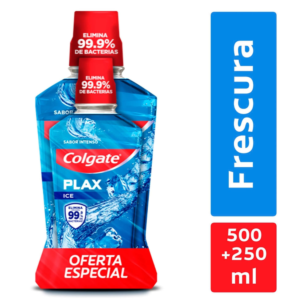 Enjuague Bucal Colgate Plax Ice 2 Pack - 750 ml