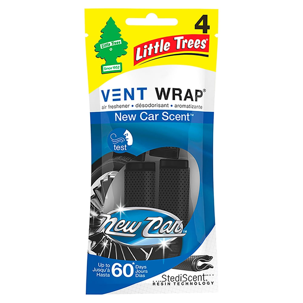 4 Pack Aromatizante Para Carro Car Freshner Little V Azul