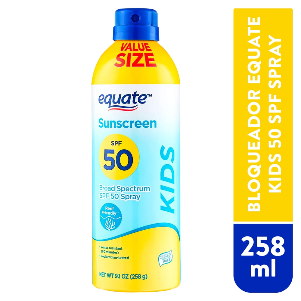 Protector solar Equate kids spray FPS 50 - 258 ml