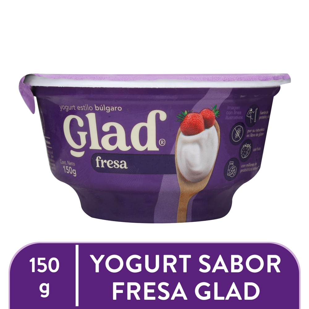 Yogurt Búlgaro Fresa Glad
