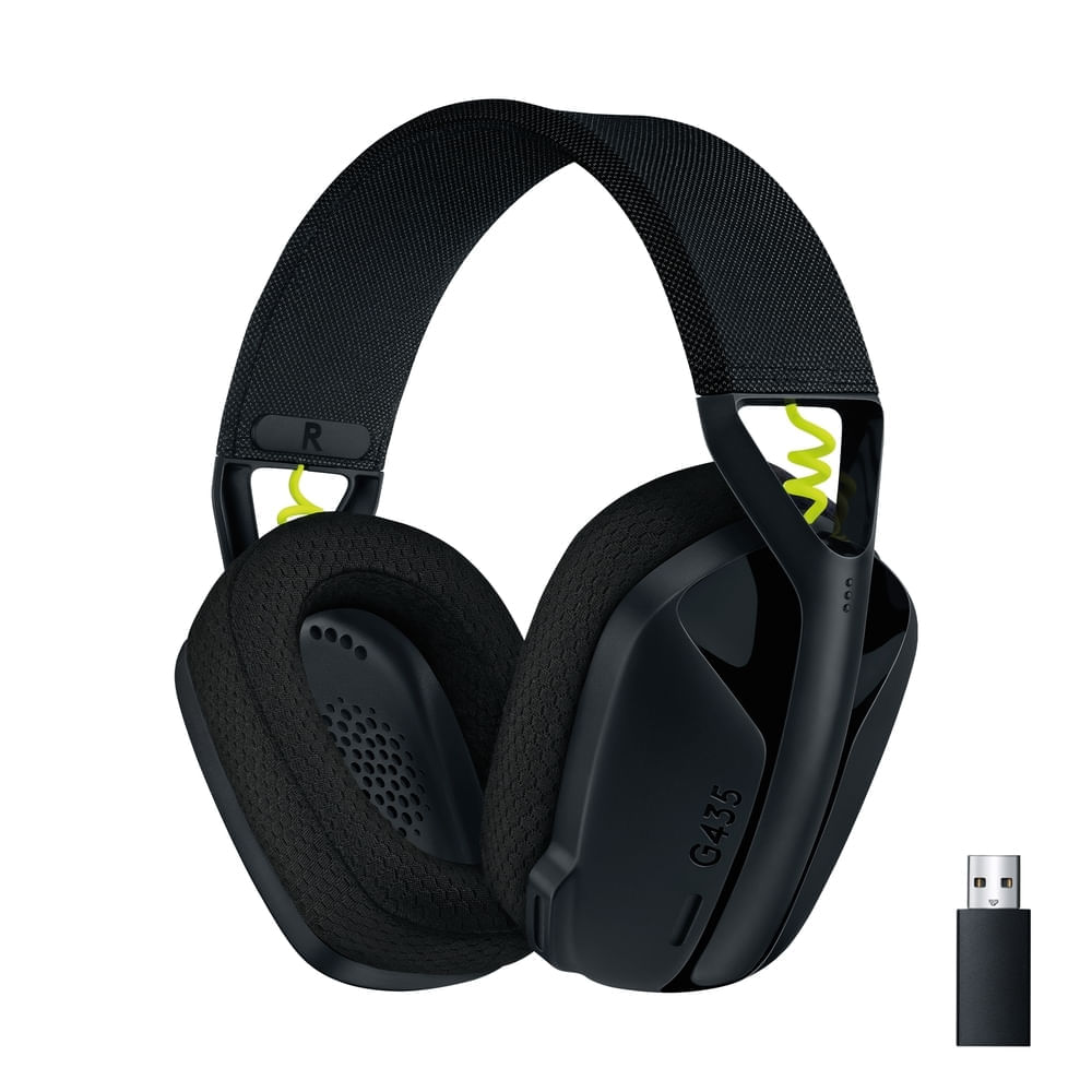 Headset Gaming Logitech G435 Lightspeed Inalámbrico Color Negro