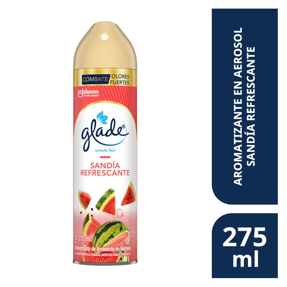 Aromatizante Glade en aerosol Sandía Refrescante - 275 ml