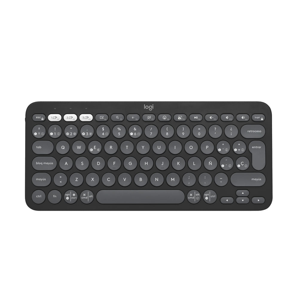 Teclado Bluetooth Multidispositivo Logitech Pebble Keys 2 K380s Grafito