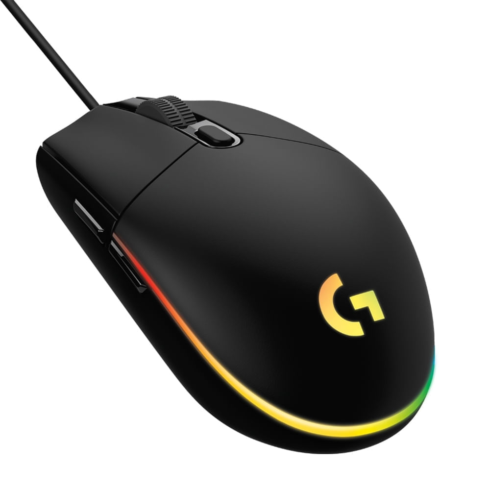 Mouse gamer Logitech G203 Lightsync Color Negro