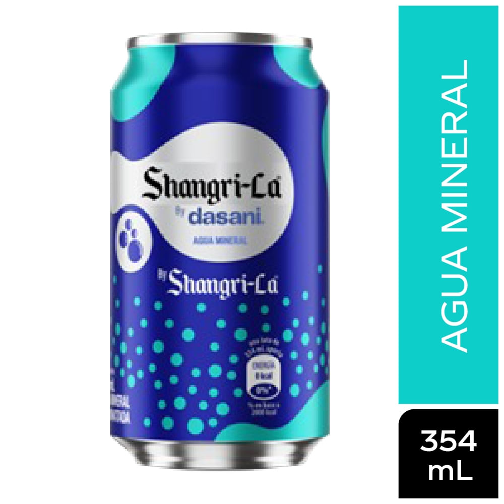Agua Mineralizada Shangri-La by Dasani 354 ml Lata