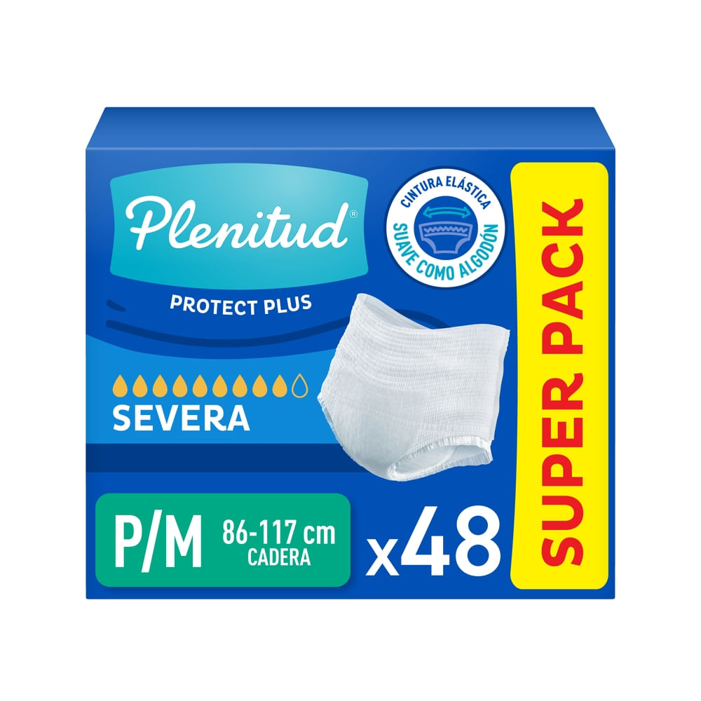 Pants Desechables para Adulto Plenitud Protect P/M - 48 Unidades