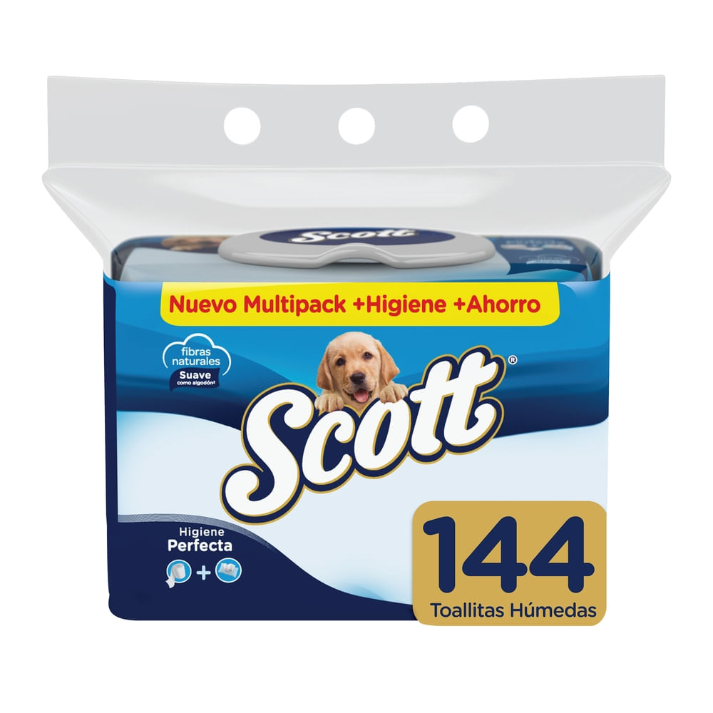 Papel Higiénico Húmedo Scott - 144 unidades