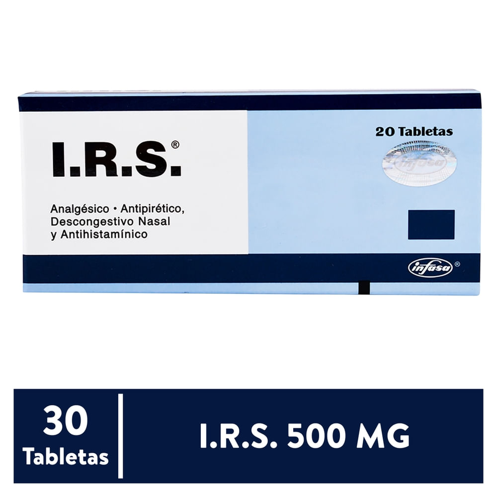 AntiviralInfasa I.R.S. 20 Tabletas - 500mg