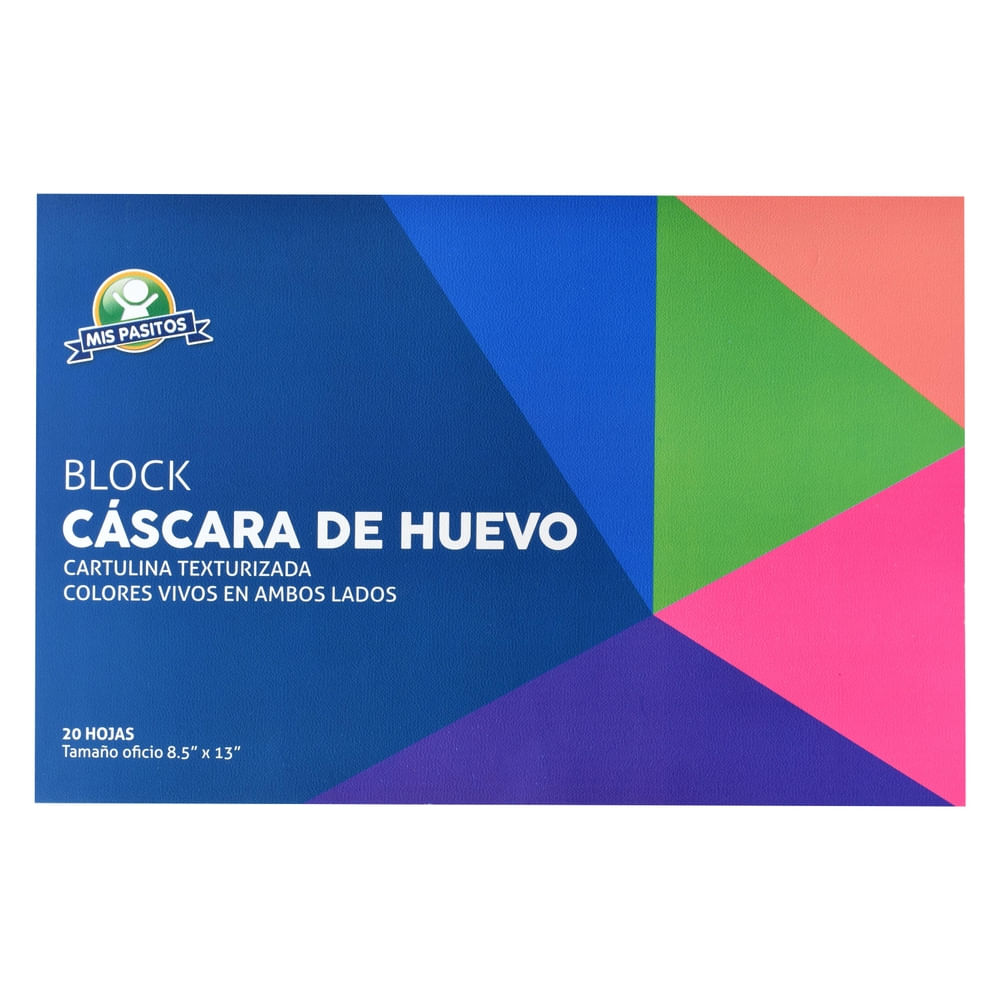 Block Mis Pasitos cáscara de huevo tamaño oficio - 20 hojas