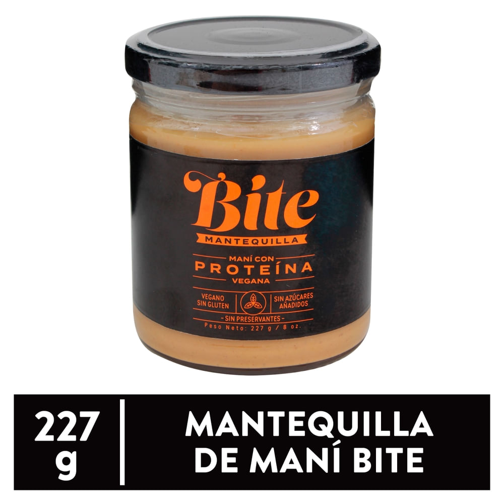 Mantequilla De Maní Con Proteína Bite - 227 g
