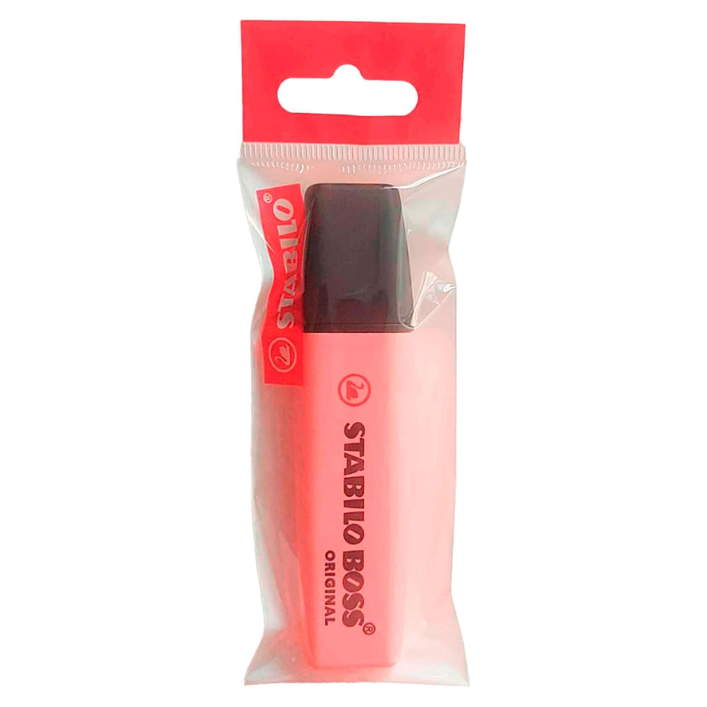 Resaltador Stabilo boss original rosado pastel