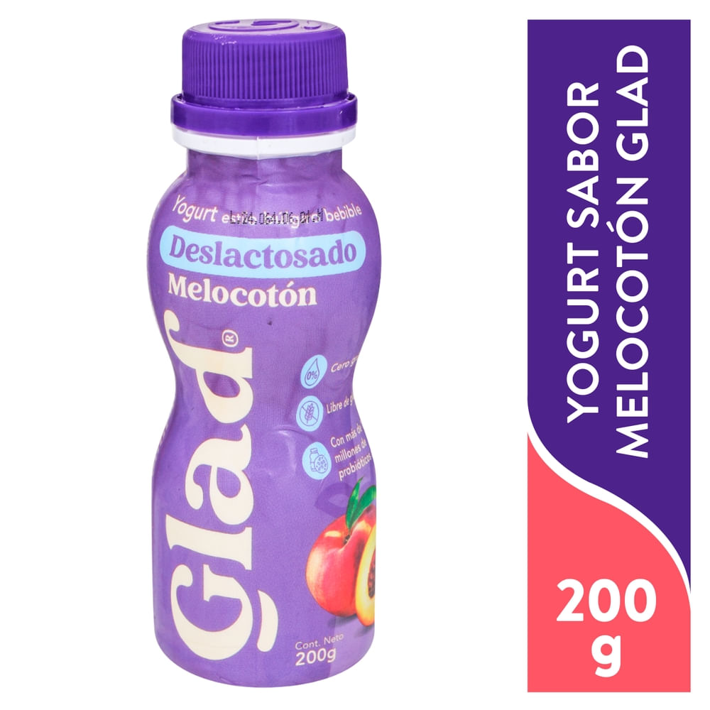 Yogurt Melocotón Deslactosado Glad