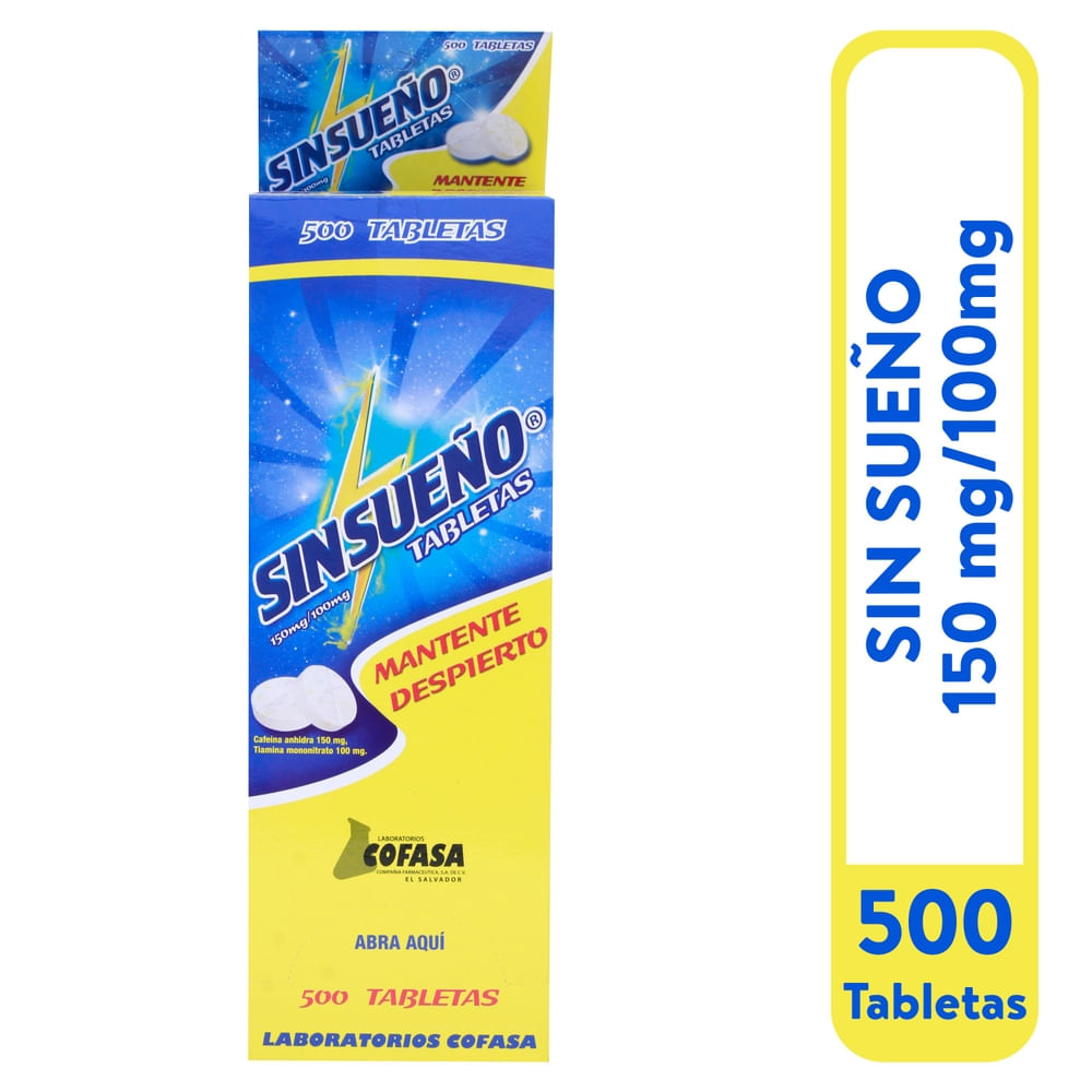 S Sín Sueno Donovan 500 Tabletas Dispensador - Precio Indicado por Unidad -