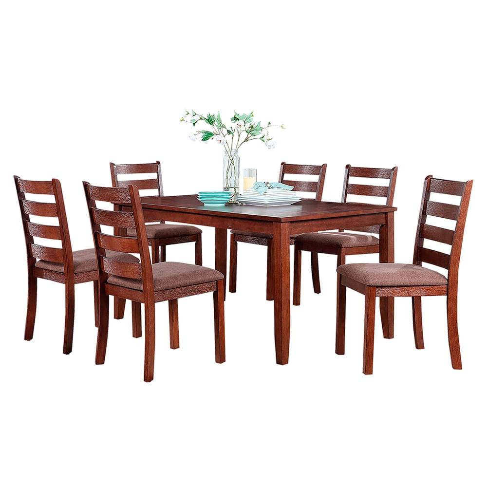 Set De Comedor Mainstays Café 150 cm - 7 Pzas