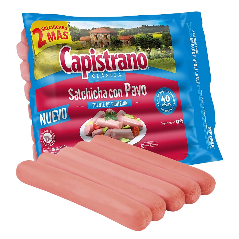 Salchicha de pavo Capistrano - 500 g