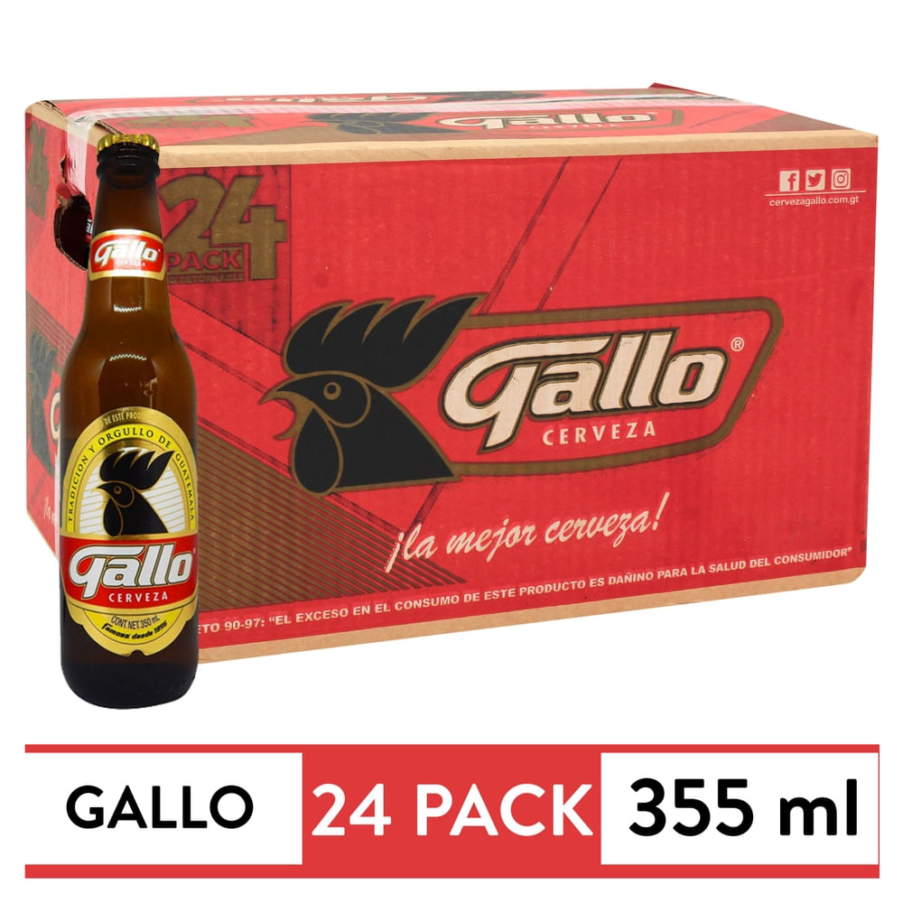 Cerveza Gallo Botella 24 Pack - 8520 ml