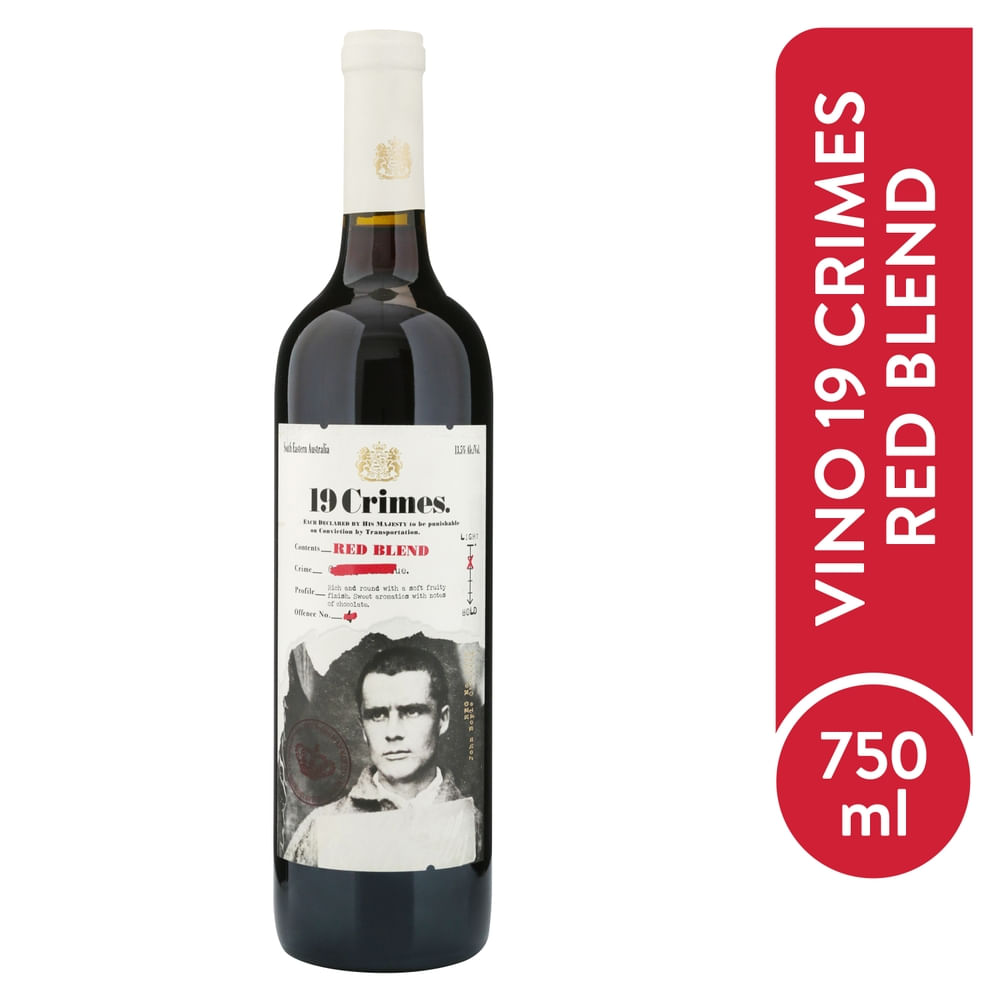 Vino 19 Crimes red blend - 750 ml