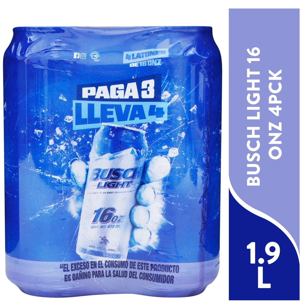 Cerveza Busch Laton 4 Pack - 1893 ml