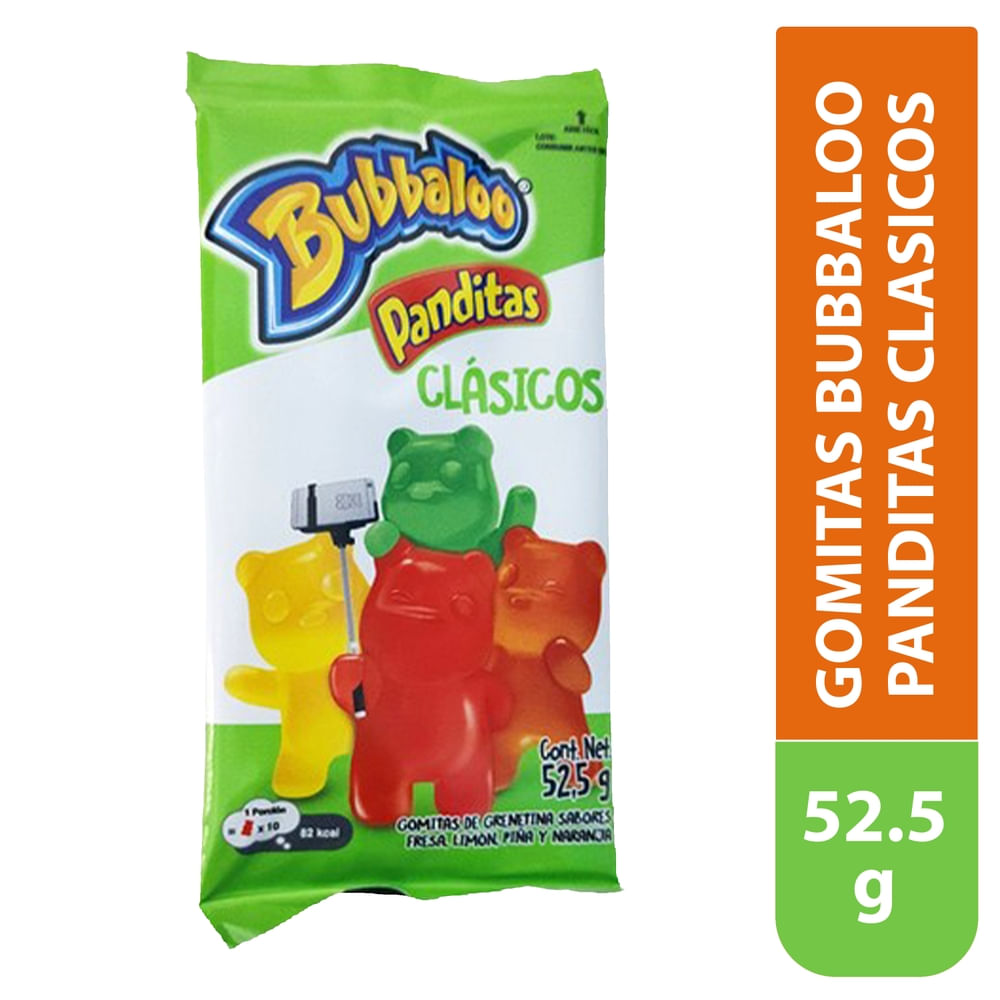 Gomitas Bubbaloo panditas clásica - 52.5 g