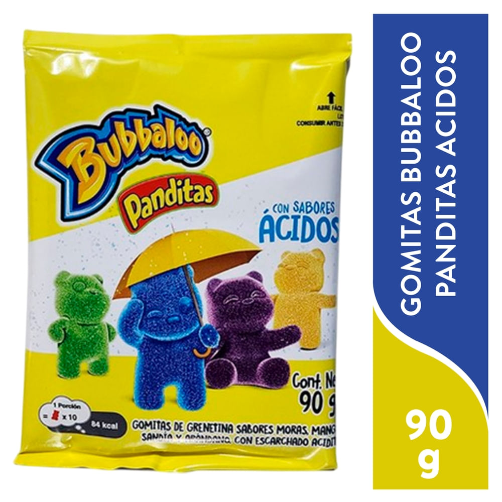 Gomitas Panditas Ácidos Bubbaloo