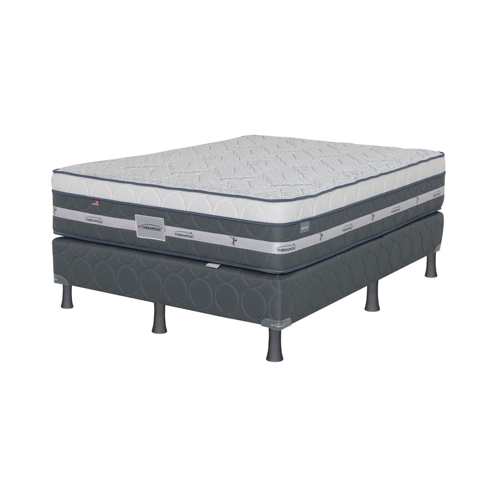 Base+Colchón Therapedic The Active Rest Medio Matrimonial