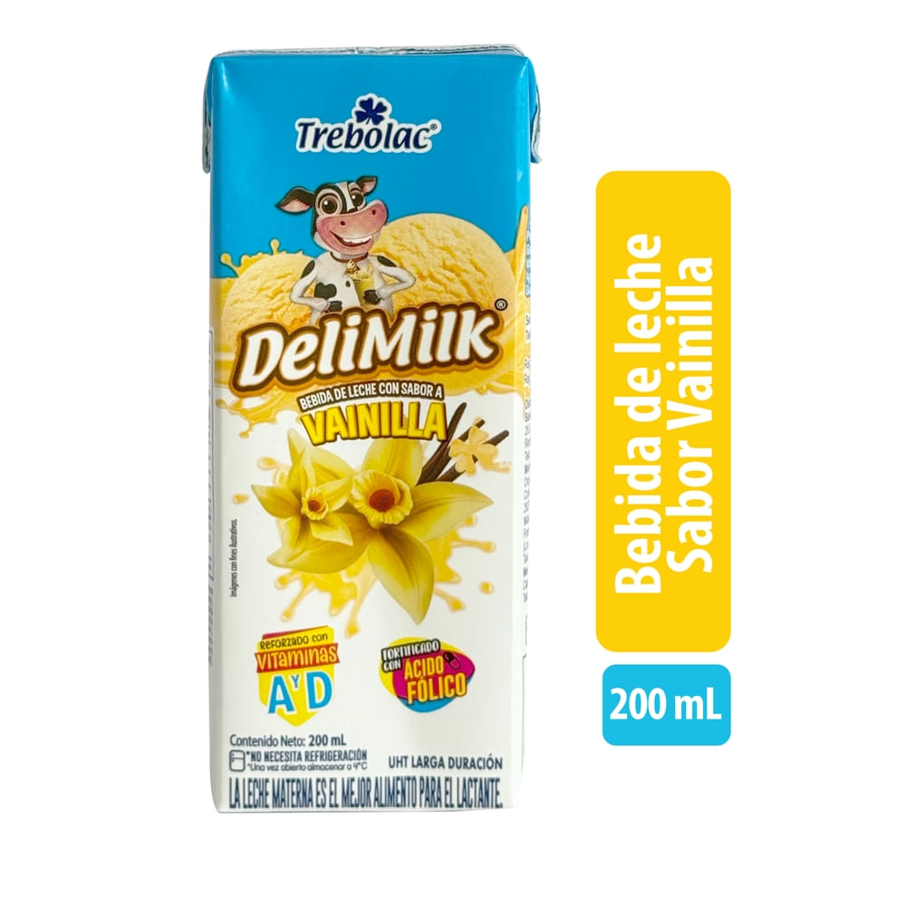 Bebida Delimilk Trebolac Sabor Vainilla - 200 ml