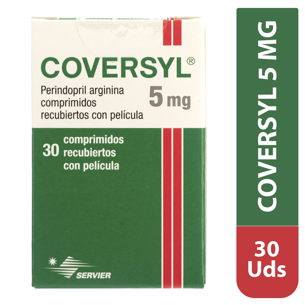 Coversyl 5 mg caja 30 comprimidos - Precio indicado por caja