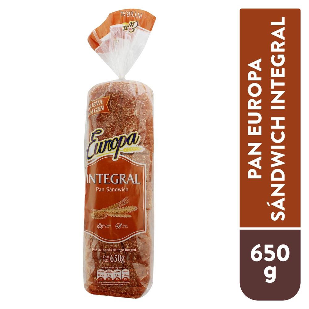 Pan Sándwich Integral Europa