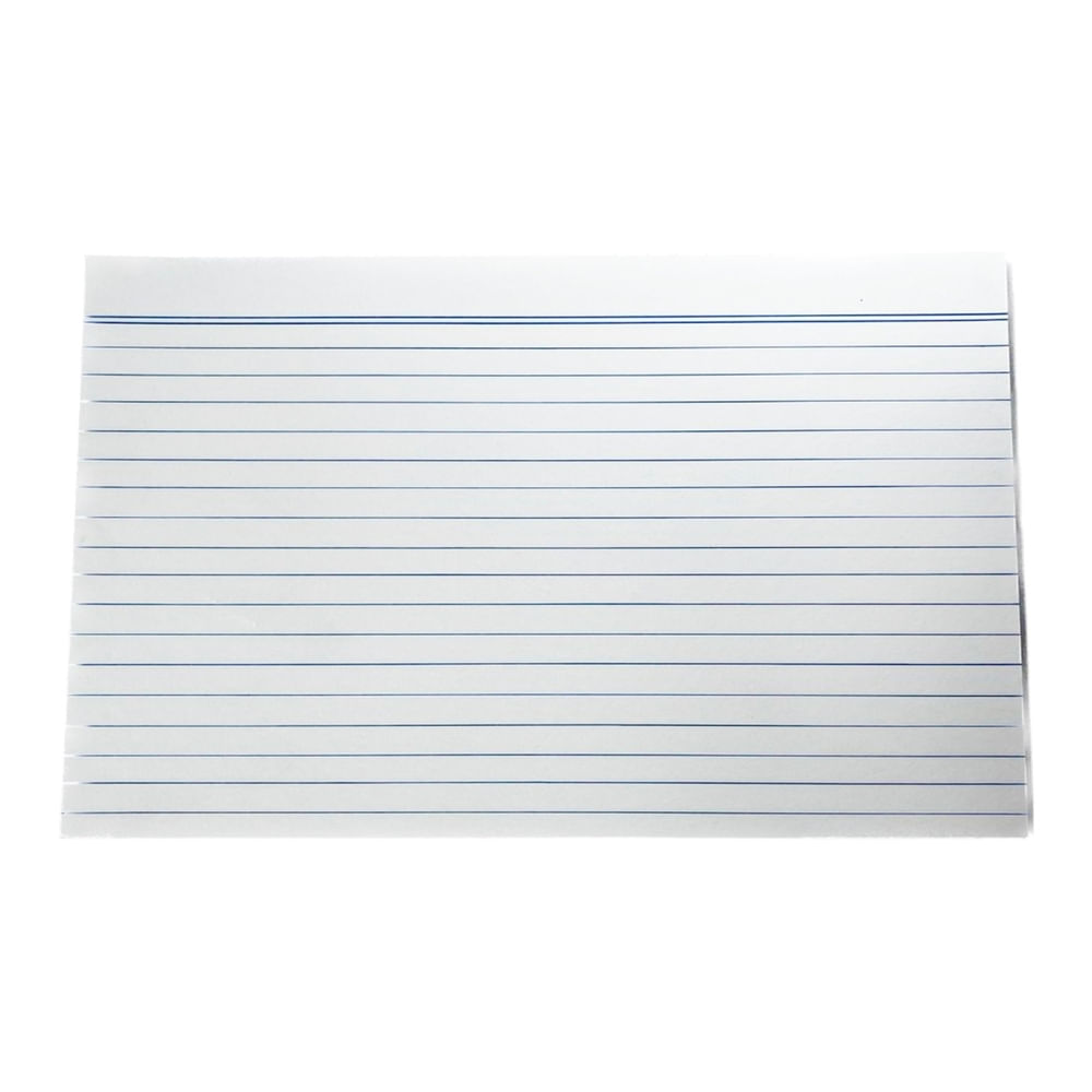 Fichas Illescas con líneas 5 x 8 pulgadas