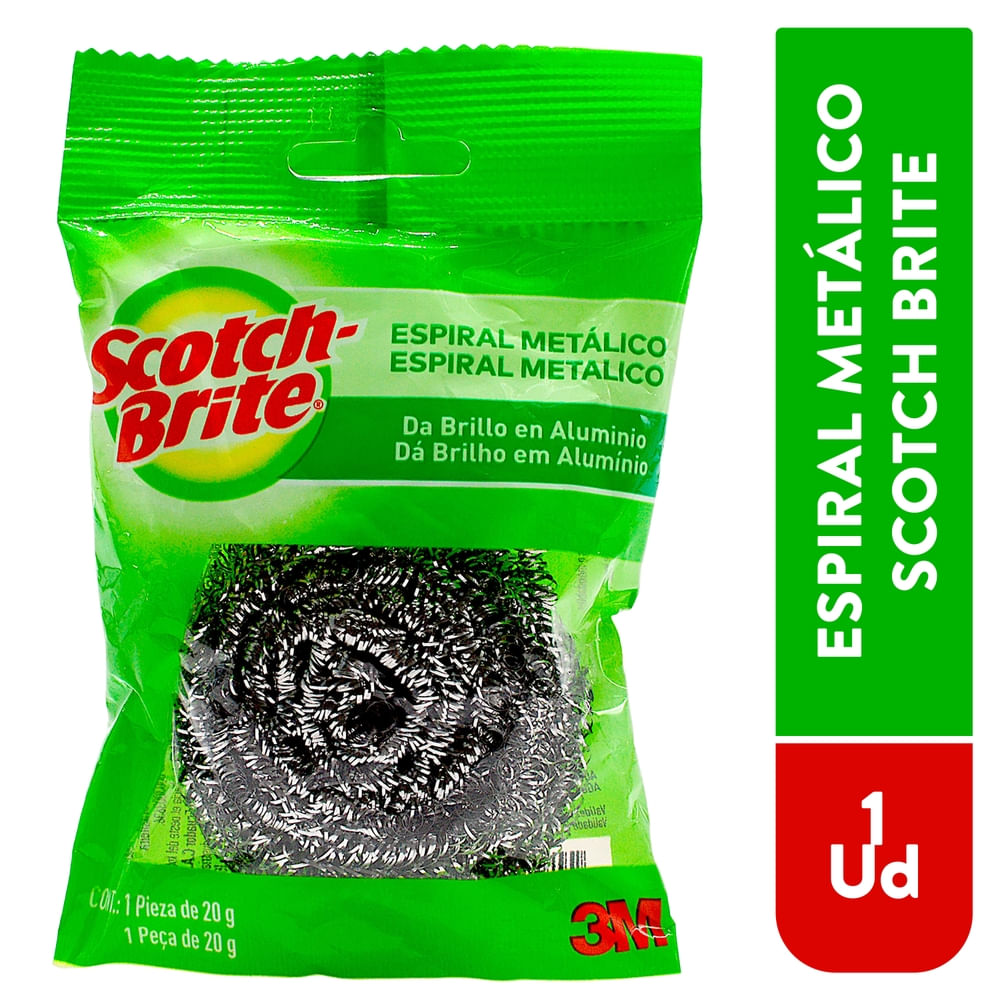 Espiral Metálica Scotch Brite Limpieza Pesada - 1Ud