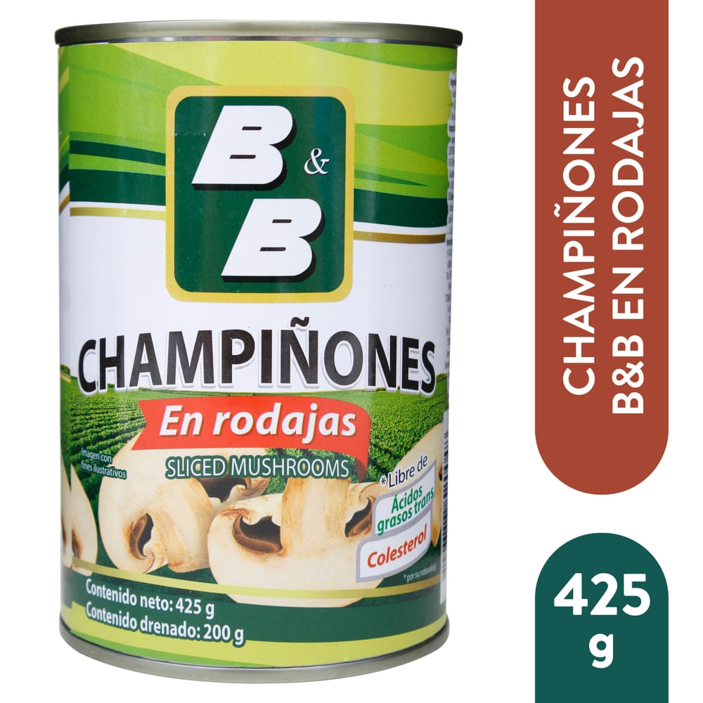 Champiñones B&B en rodajas lata - 425 g