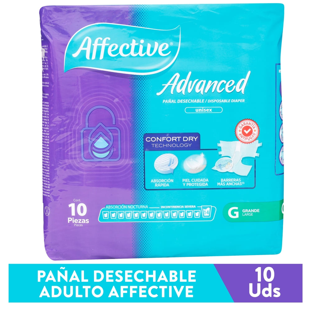 Affective Advanced Grande 10 Unidades Pañales