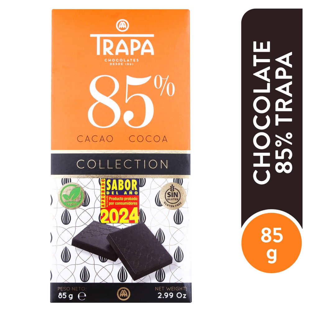 Chocolate Trapa 85% cacao - 85 g