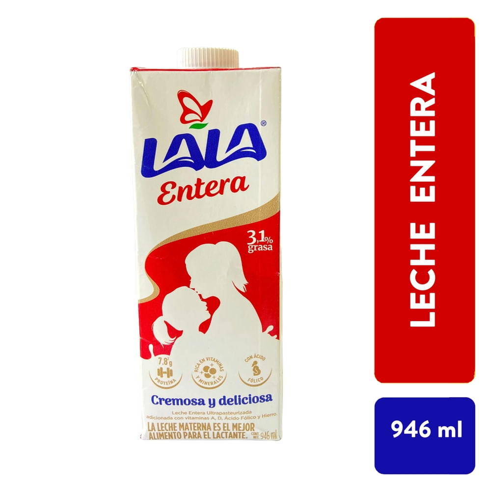 Leche Entera Lala Uht Edge Hn - 946 ml