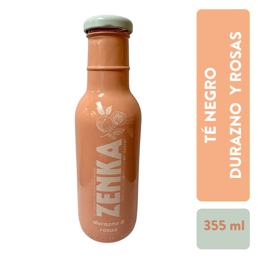 Te Negro Zenka Durazno y Rosas Sf 355ml