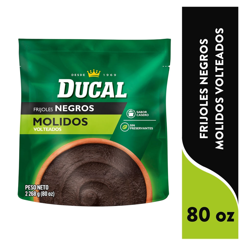 Frijol negro Ducal volteado doypack - 80 oz