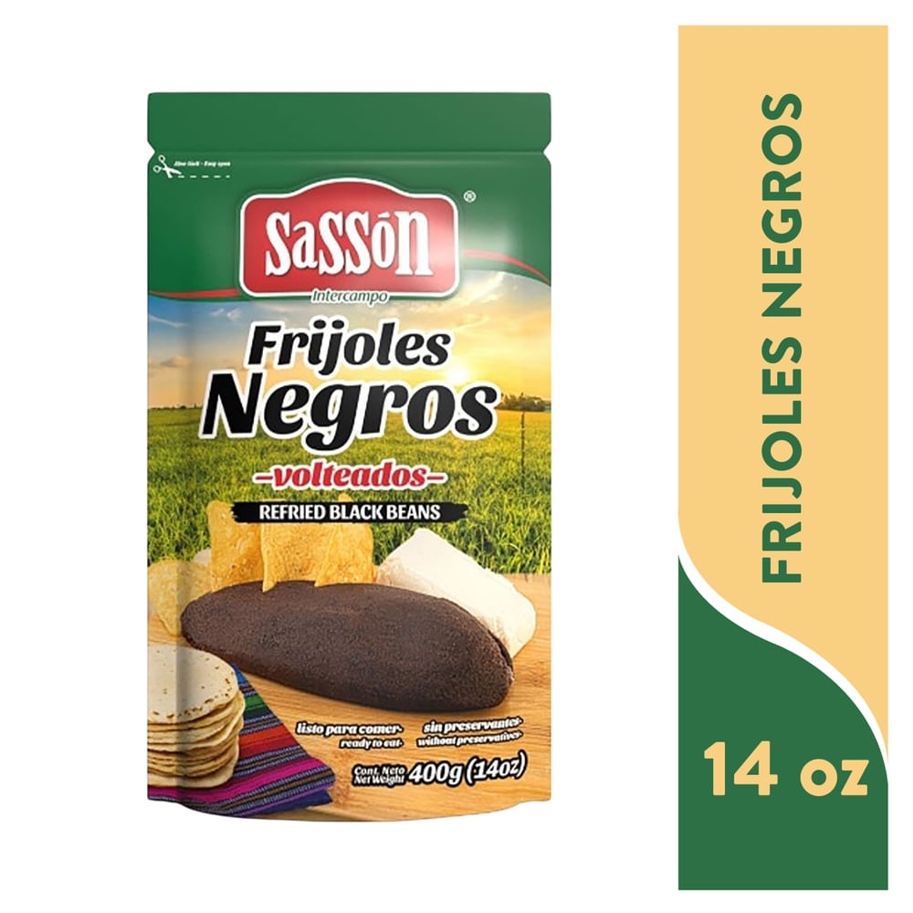 Sasson Frijoles Negros Doypack 14oz