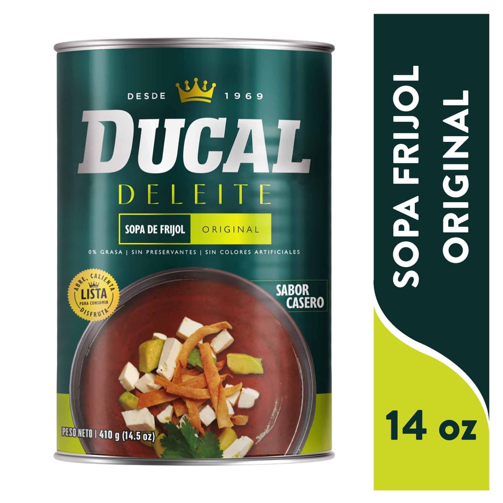 Ducal Sopa frijol original - 410 g