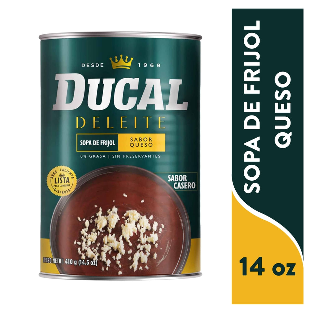 Ducal Sopa Frijol Queso 14.5 oz