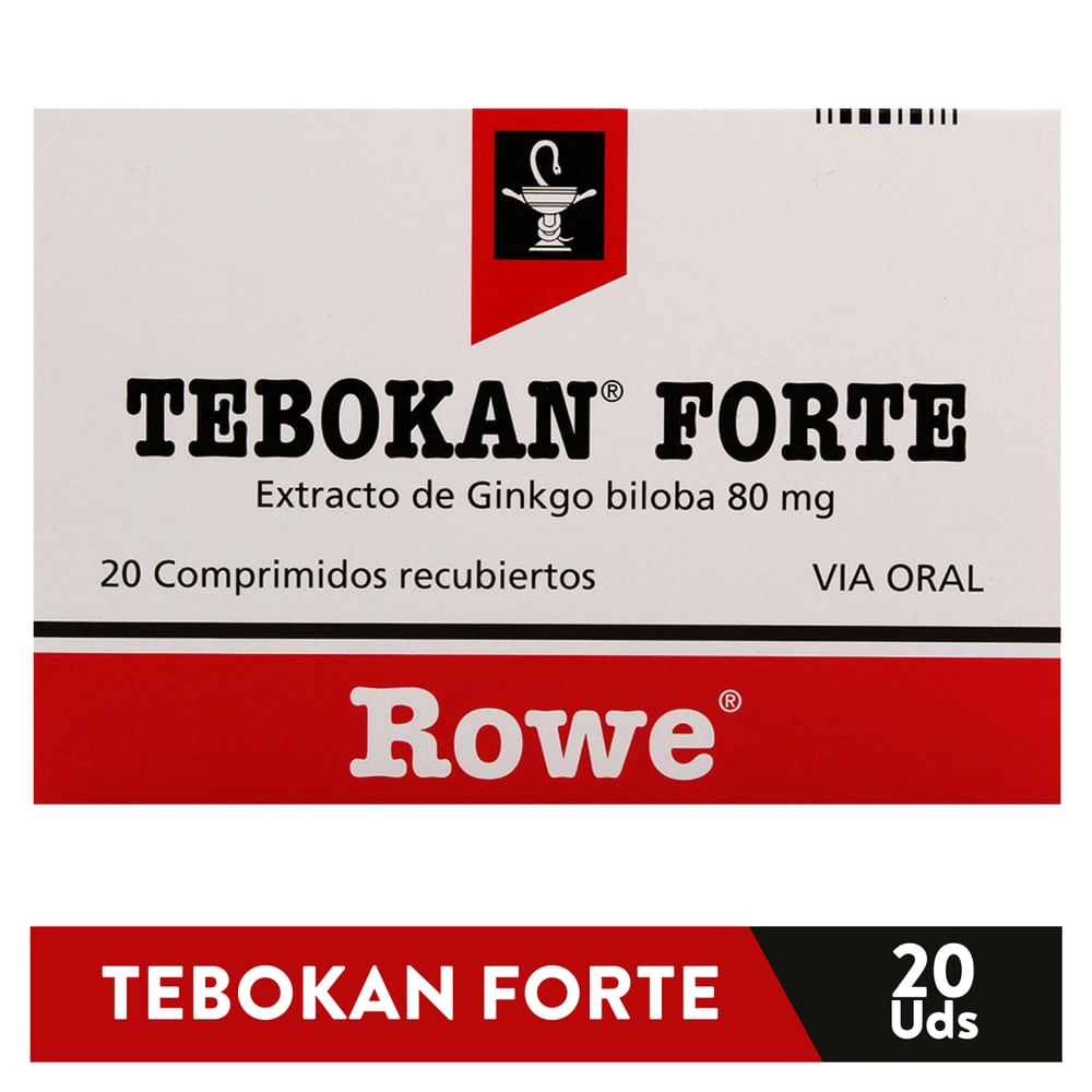 Tebokan Forte 80mg 20 Tabletas