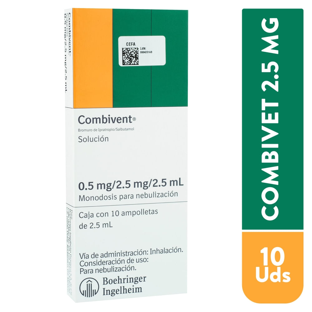 Combivent 2 5 ml x10 Amp Inh