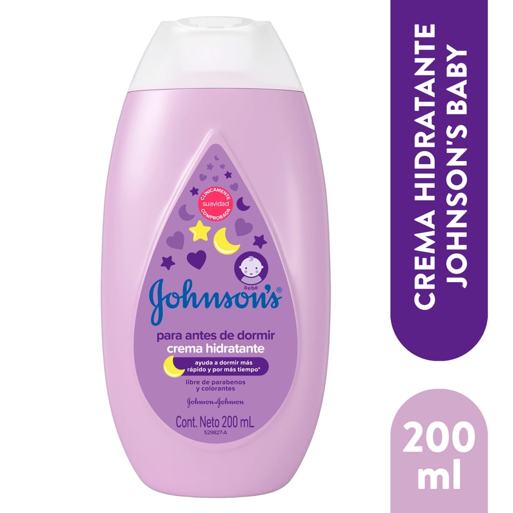 Crema Hidratante Antes Dormir Johnsons Baby