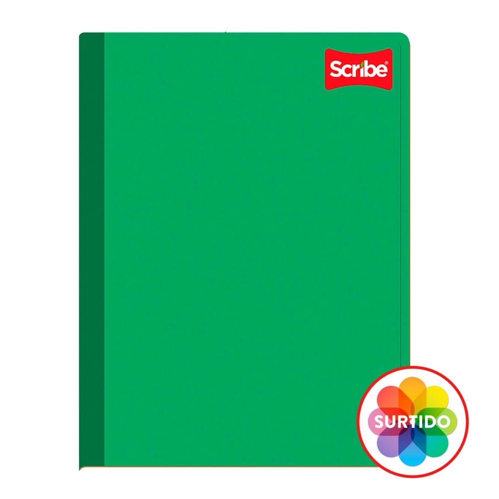 Cuaderno Scribe clásico cosido con rayas - 100 hojas
