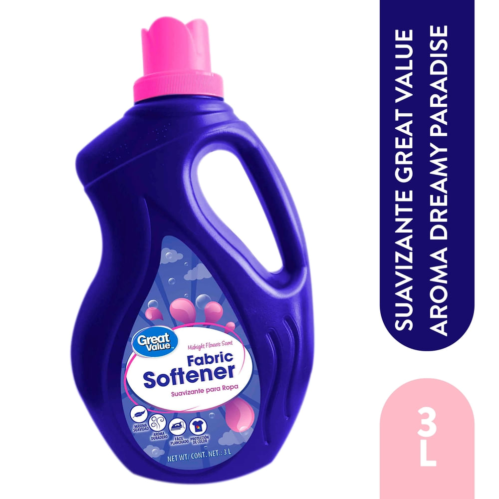 Suavizante Great Value Cuidado Avanzado Aroma Dreamy Paradise - 3 L