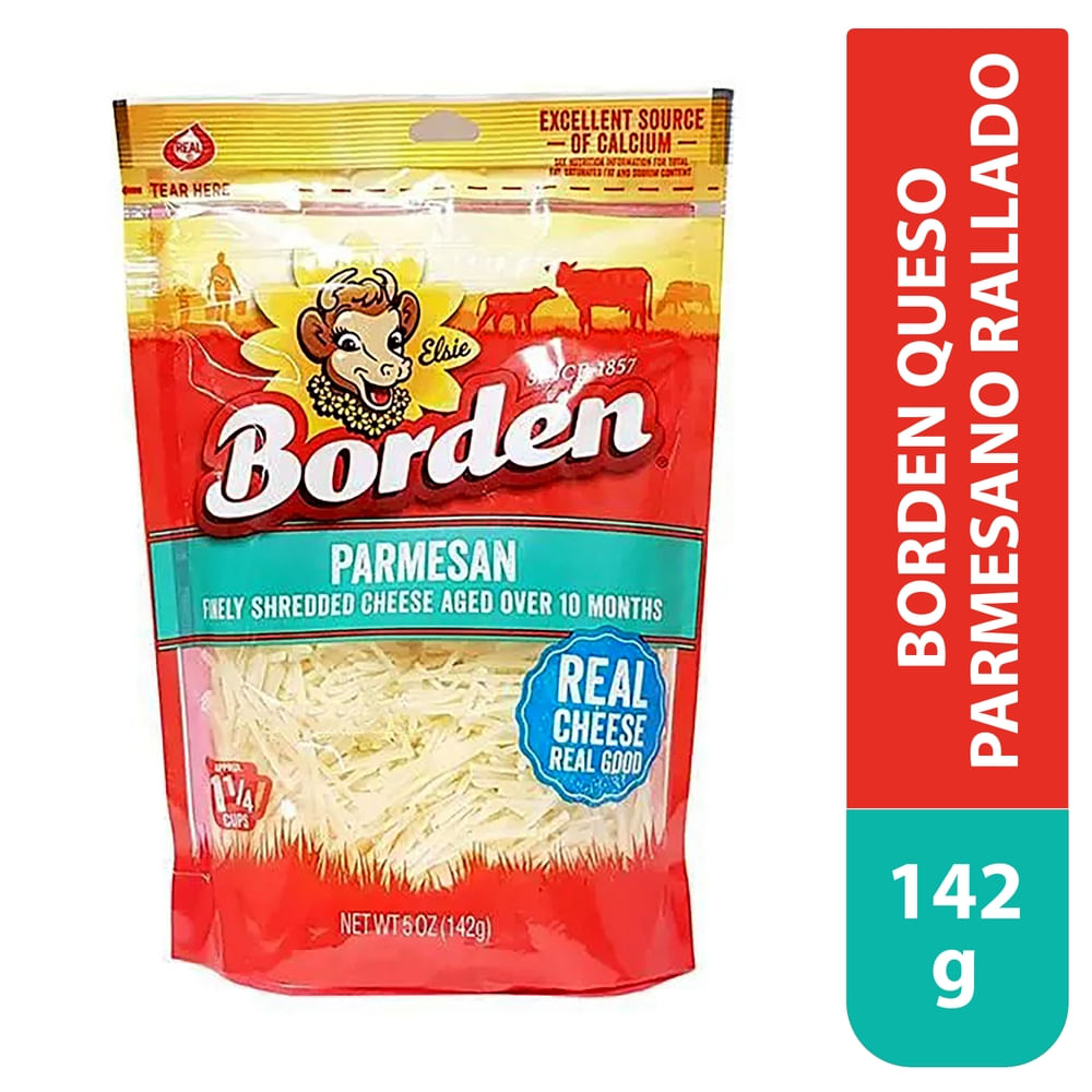 Queso Parmesano Borden Rallado - 142 g